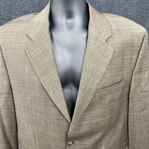 Lauren Ralph Lauren Blazer Mens 44R Brown Wool Blend Jacket Sports Coat Jacket